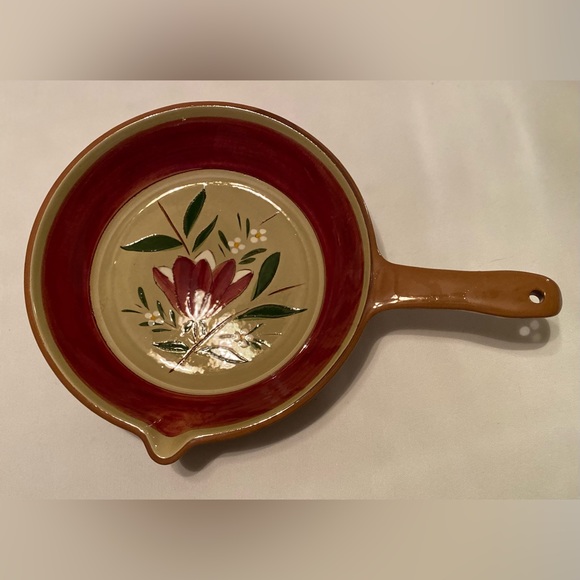 Stangl Pottery 'Magnolia' Open Skillet Mid Century Modern - Picture 3 of 8